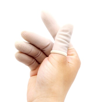 百舸（BAIGE） 乳胶手指套 中号 100个 加厚防滑 白色（单位：包）