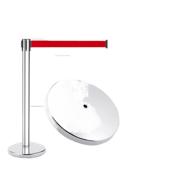 百舸 不锈钢5m（一对）隔离带伸缩带 一米线栏杆 警示警戒线 礼宾杆 分隔排队护栏围栏