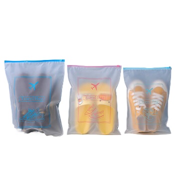 四万公里 SW7385 大中小拉链款15个 收纳鞋袋 透明色（单位：组）