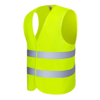 百舸 反光背心交通骑行汽车警示环卫施工防护马甲 魔术贴固定 两横反光条