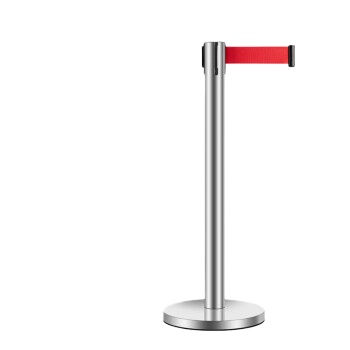 百舸 隔离带伸缩带 一米线栏杆 警示警戒线围栏道路护栏 礼宾杆银行酒店商场排队 不锈钢5米线