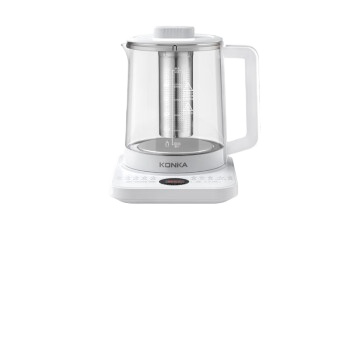 康佳（KONKA）养生壶 煮茶器煎药壶 玻璃保温烧水壶电热水壶 迷你玻璃煮茶壶 1.8L KYSH-1806E-W(C)