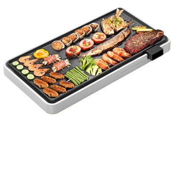康佳（KONKA）电烧烤炉 家用韩式烧烤肉机烧烤架无烟电烤盘烤肉炉烤肉锅 不粘电烤炉 KEG-W390A