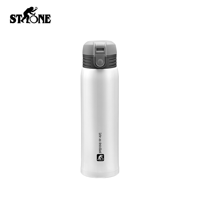 司顿弹跳轻量保温杯STYW 480m LTY-0110-0001 灰色 白色