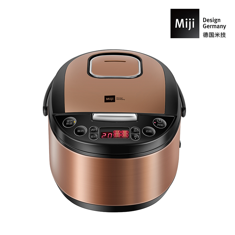 德国Miji 米技 ECF38A微电脑多功能电饭煲3L/台 黑金色
