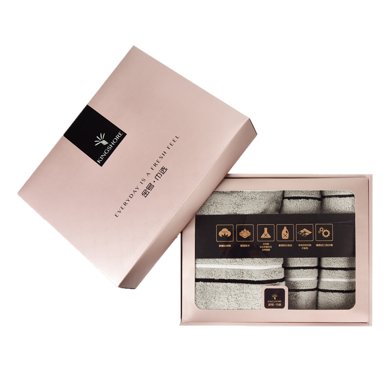 清然/系列-16 壹浴巾两方巾两毛巾礼盒装（单位：盒） 随机
