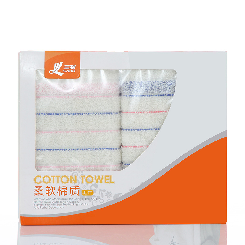 三利炫彩面巾长巾G8029两条礼盒装颜色随机（单位：盒） 随机