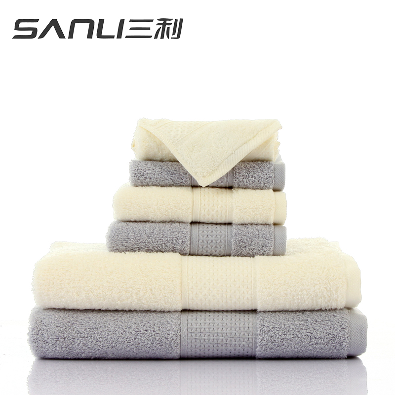 三利臻品长绒棉单条浴巾礼盒装颜色随机毛巾（单位：盒） 随机