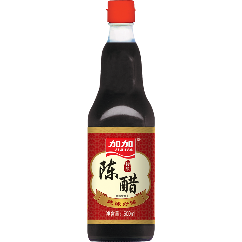 加加陈醋500ml*2瓶（偏远地区不发货：新疆、西藏、内蒙、甘肃、宁夏、青海）  黑色  