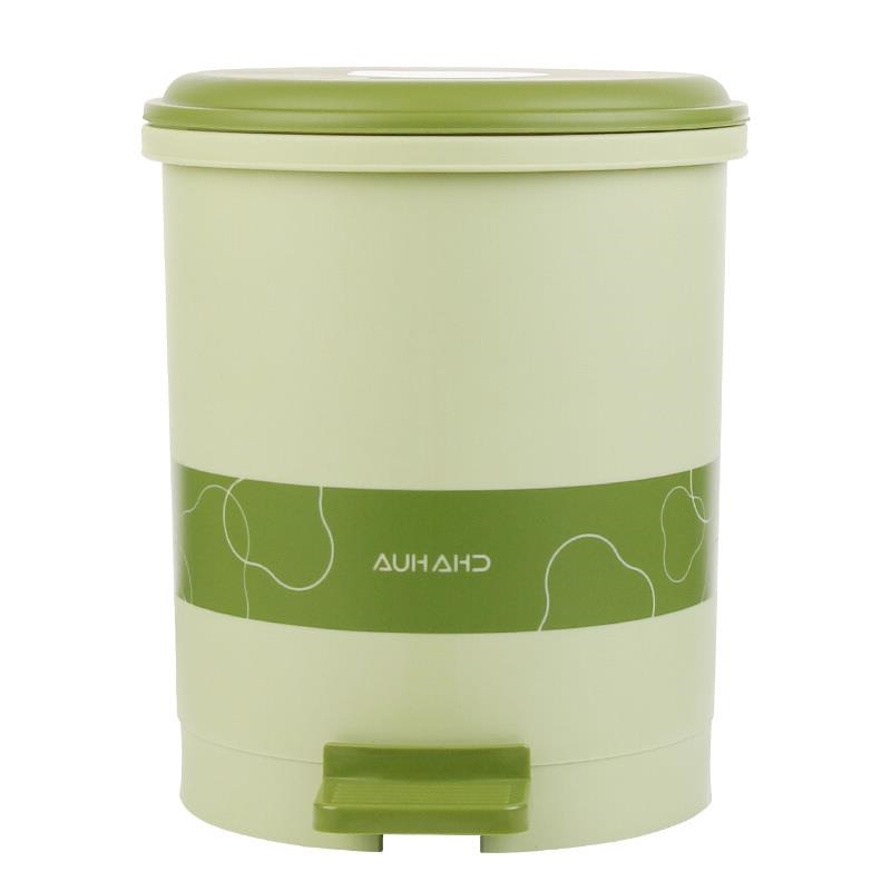 茶花脚踏圆形卫生桶28CM 15011K/个 随机色