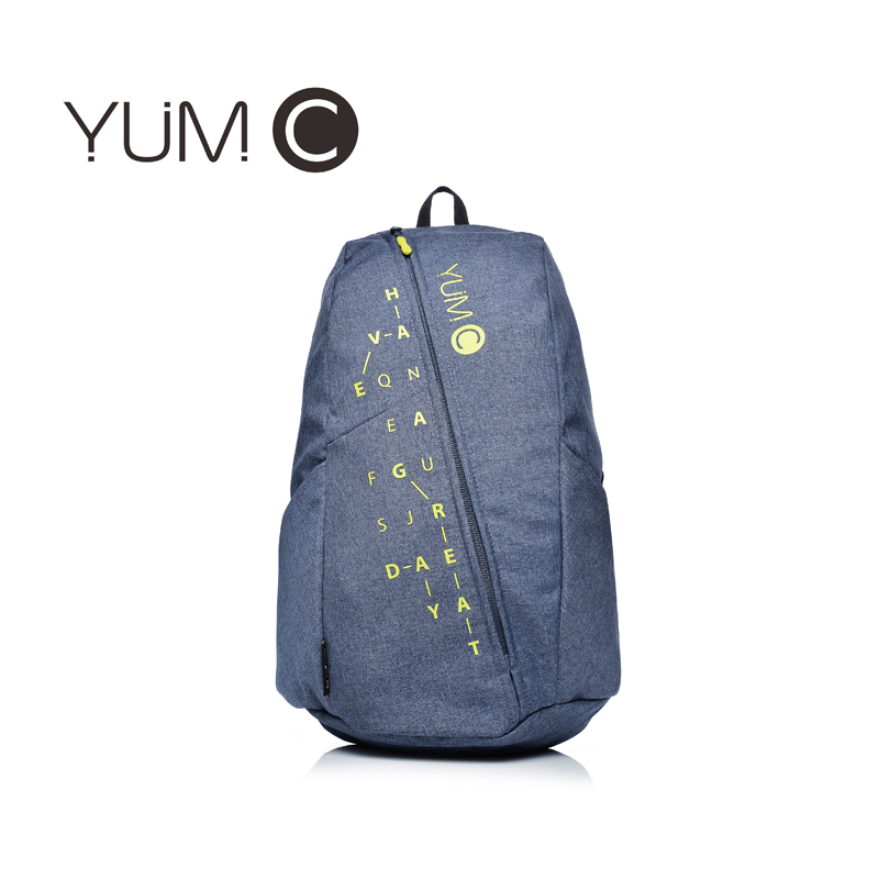 YUMC 双肩包女2019新款多功能休闲情侣背包男时尚潮流B6029 （单位：个） 蓝色