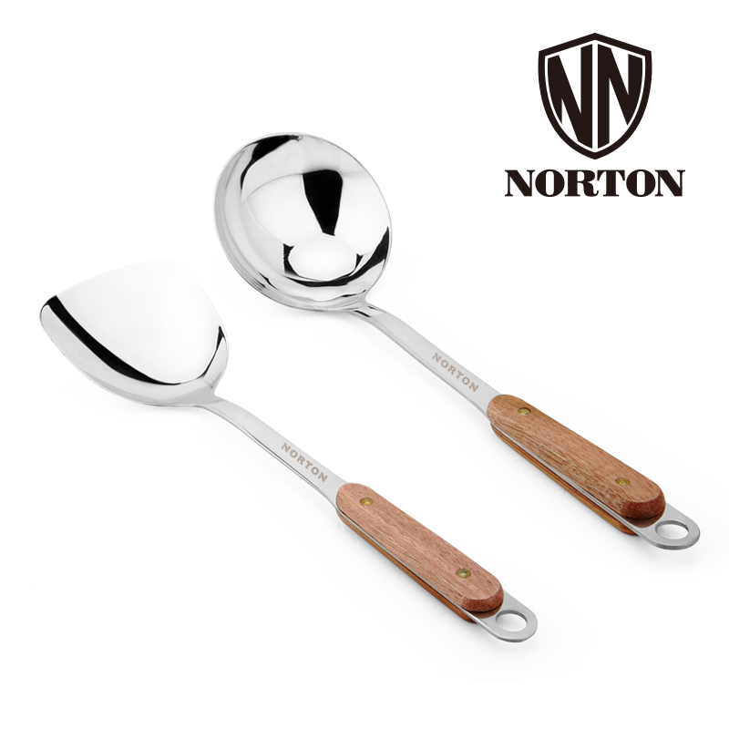 NORTON 木点家用炊具2件套5GMD002（单位：套） 不锈钢色