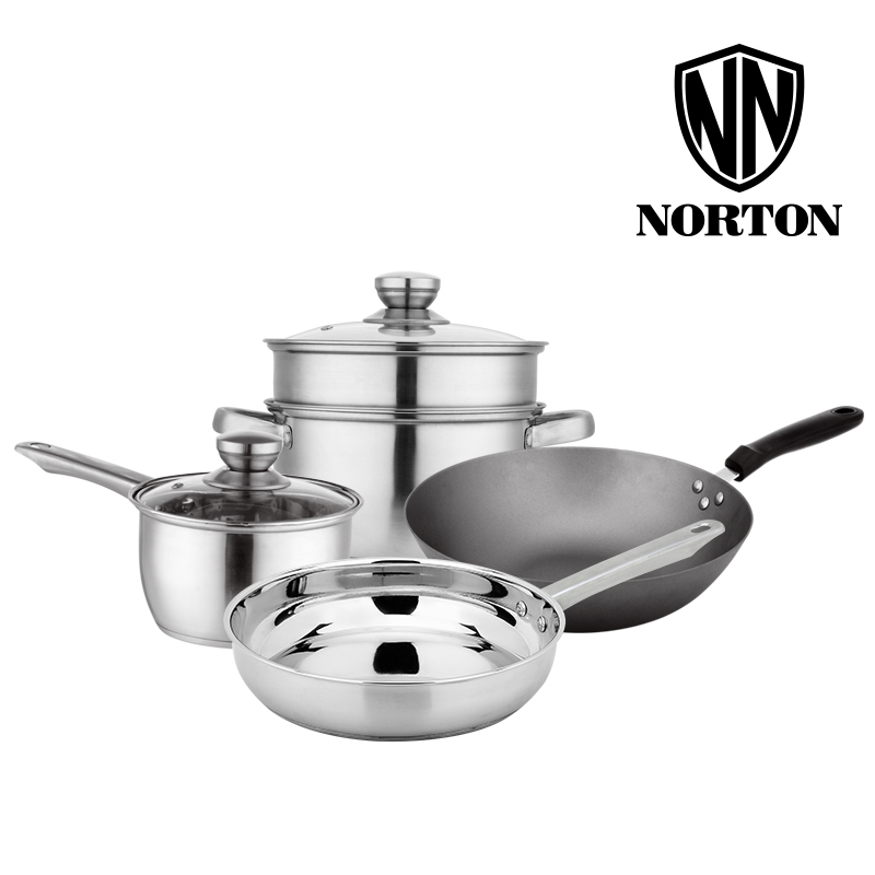 NORTON  家悦乐享家庭套装4HJY005（单位：套）  不锈钢色  