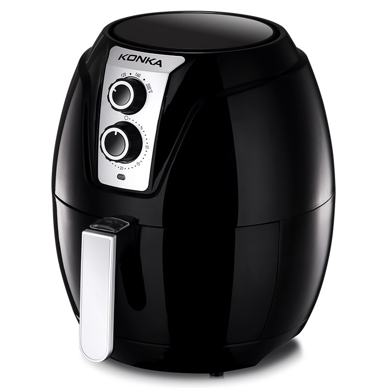 康佳(KONKA）家用智能空气炸锅美乐时光KGKZ-6221 黑色