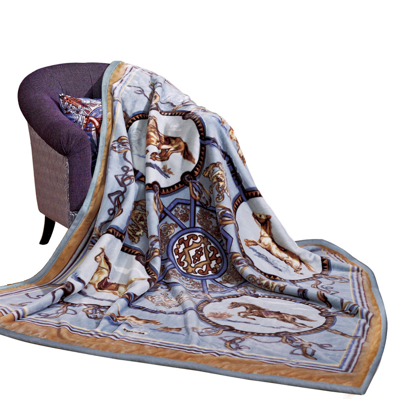 富安娜单层舒柔毯 汉诺威180*200cm/条 混色