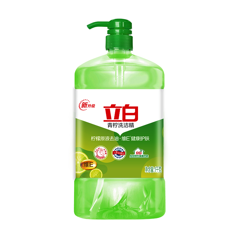 立白青柠洗洁精1kg*10瓶  绿色  
