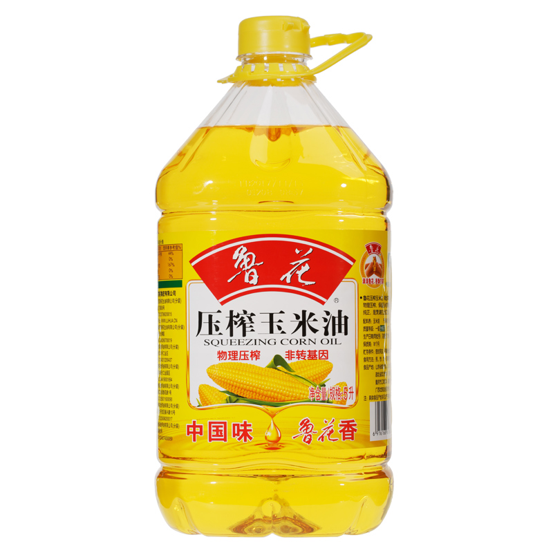 鲁花压榨玉米油5L  图片色  