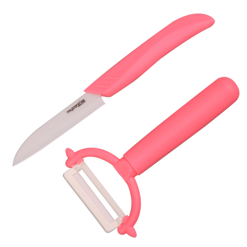 美瓷（mycera）曲之优系列陶瓷水果刀两件套TA01B （单位：套） 红色