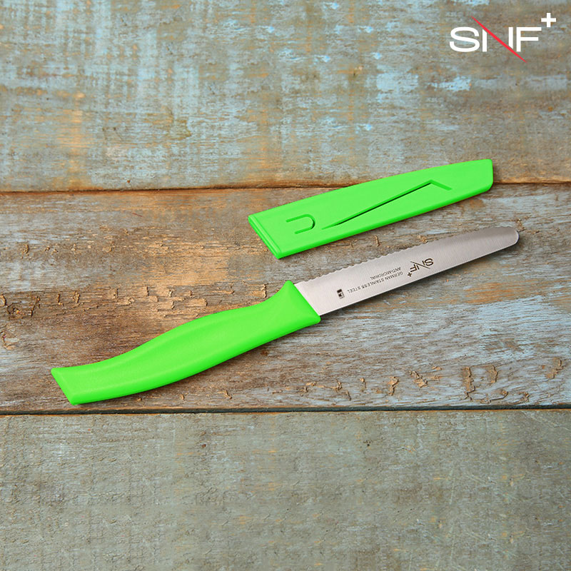 施耐福ELITE EVERYDAY日本金属离子4寸带齿多用水果刀（绿色-带齿）17030024-1007绿色 绿色