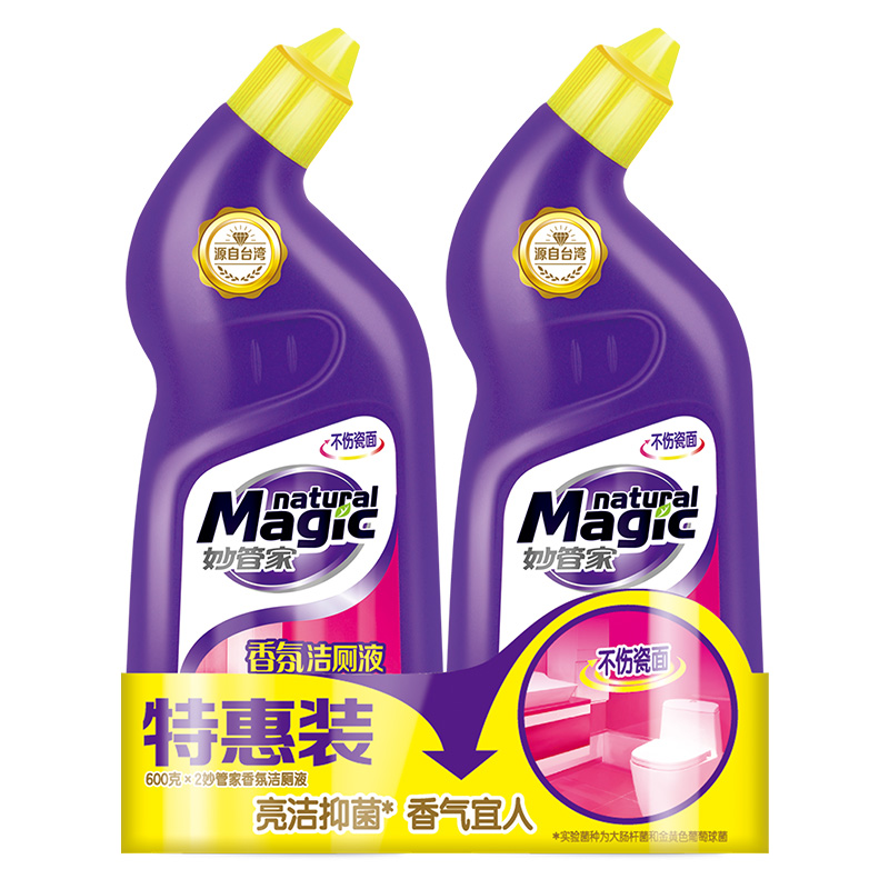 妙管家香氛洁厕液600g*2瓶/套 (新疆、青海、西藏不发) 图片色