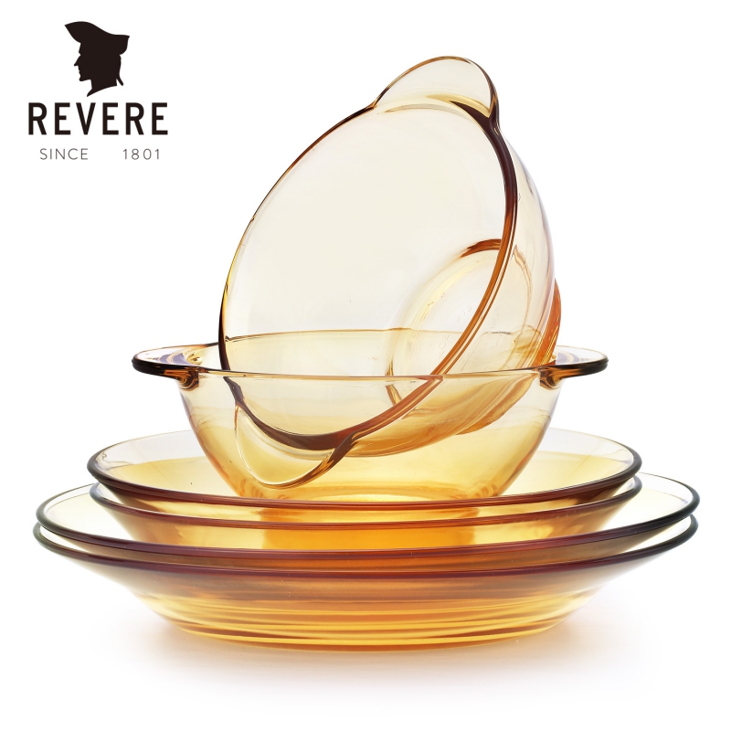 康宁revere康宁REVERE耐热玻璃餐具6件套RWU-6/HC 琥珀色