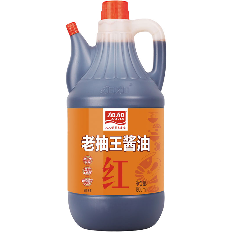 加加老抽王酱油800ml*2瓶（偏远地区不发货：新疆、西藏、内蒙、甘肃、宁夏、青海）  黑色  