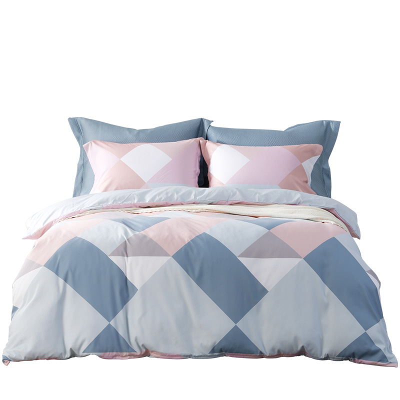 梦洁平实美学时尚磨毛四件套 &middot; 嘉当几何200*230cm（单位：套） 混色