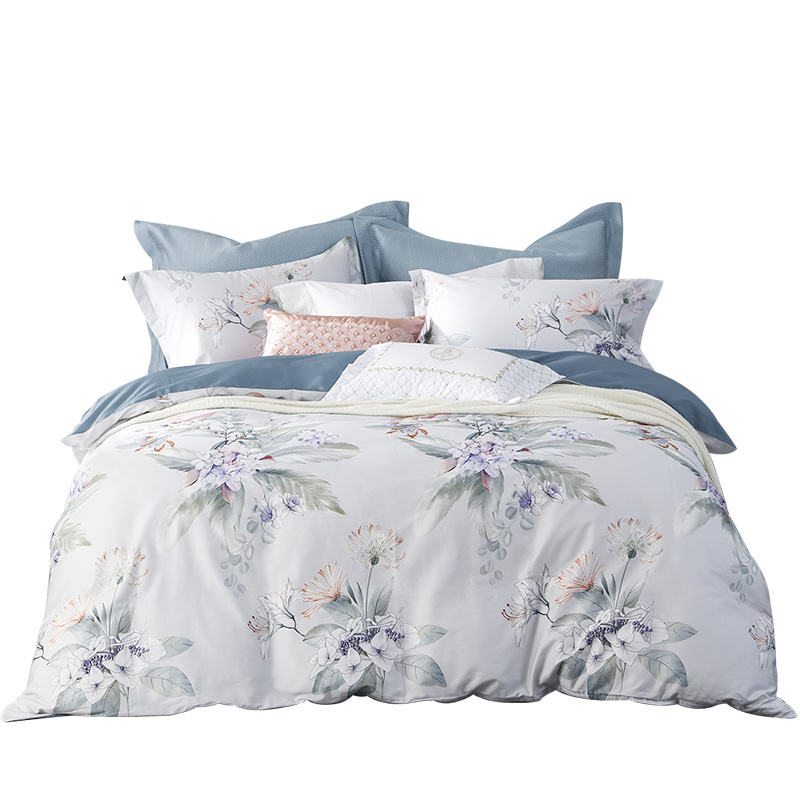 梦洁纯棉斜纹印花四件套  锦玉梦韵200*230CM （单位：套） 花色