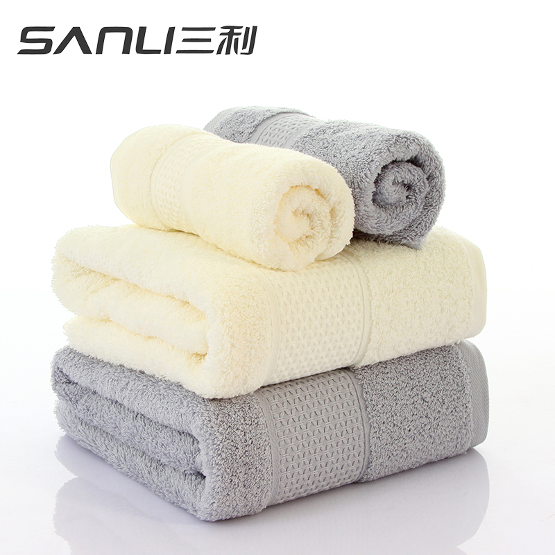 三利臻品长绒棉面2条礼盒装毛巾G8038  随机  