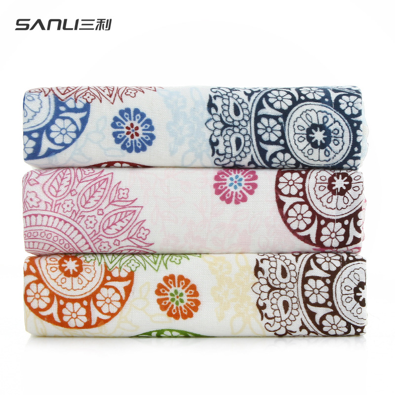 三利烟雨天青面2条礼盒装毛巾8053（单位：盒） 随机