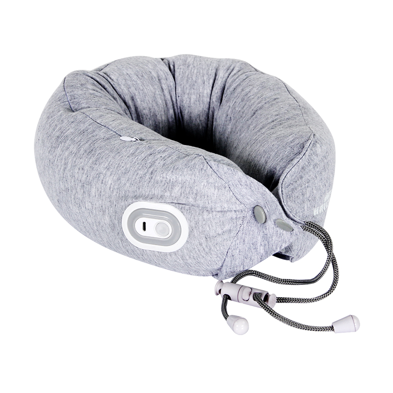 和正乳胶颗粒振动按摩枕 午睡商务旅行护颈枕【热卖】HZ-RMZ-1（单位：个） 灰色