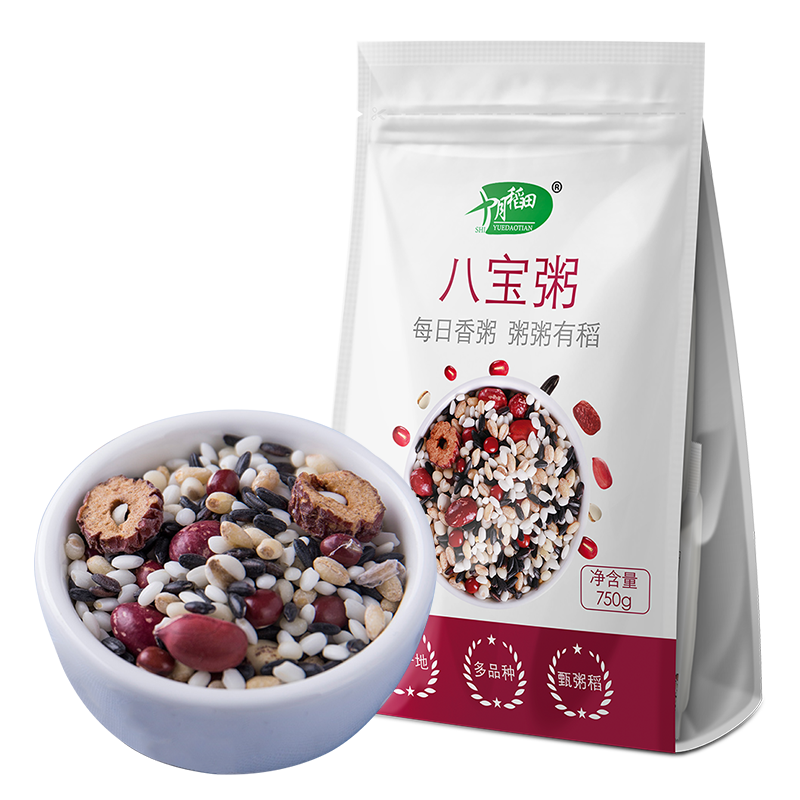 十月稻田 八宝粥 750g*2 袋 白色