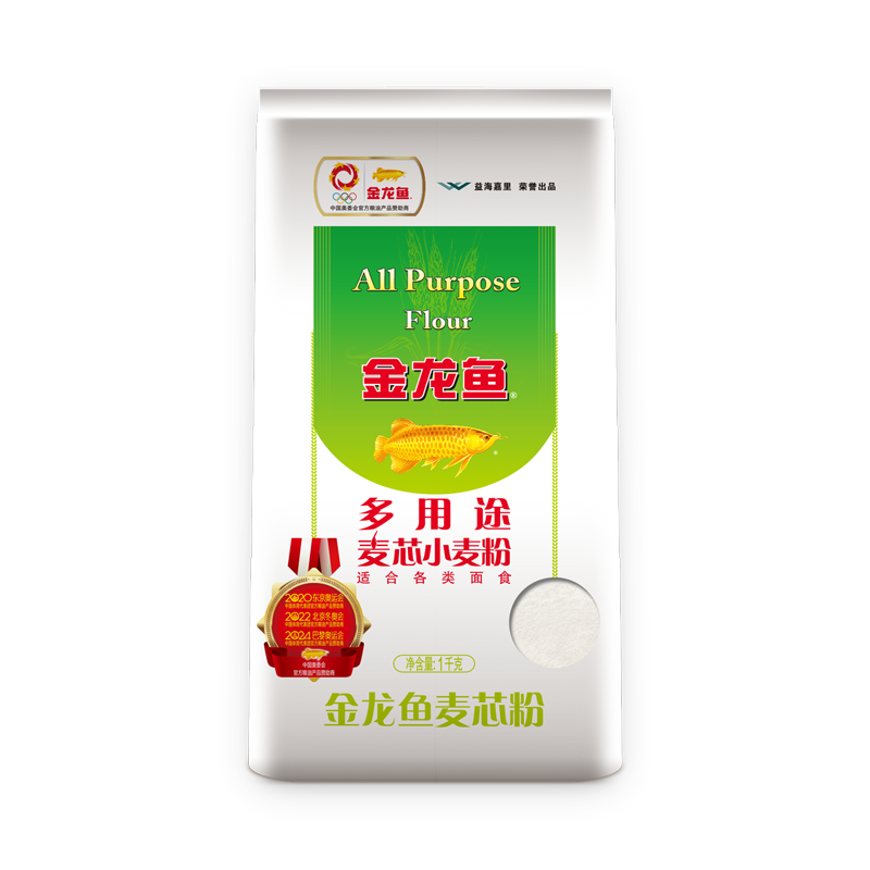 金龙鱼多用途麦芯粉1kg 无色