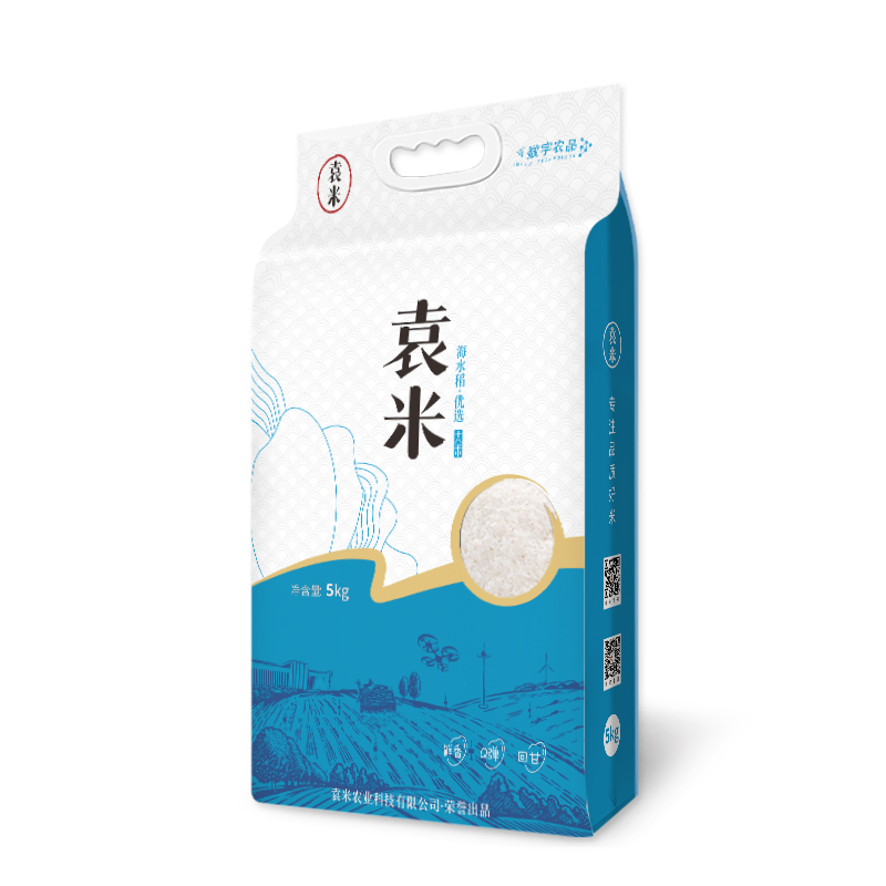 袁米海水稻优选5kg（双层包装）图片色 蓝色