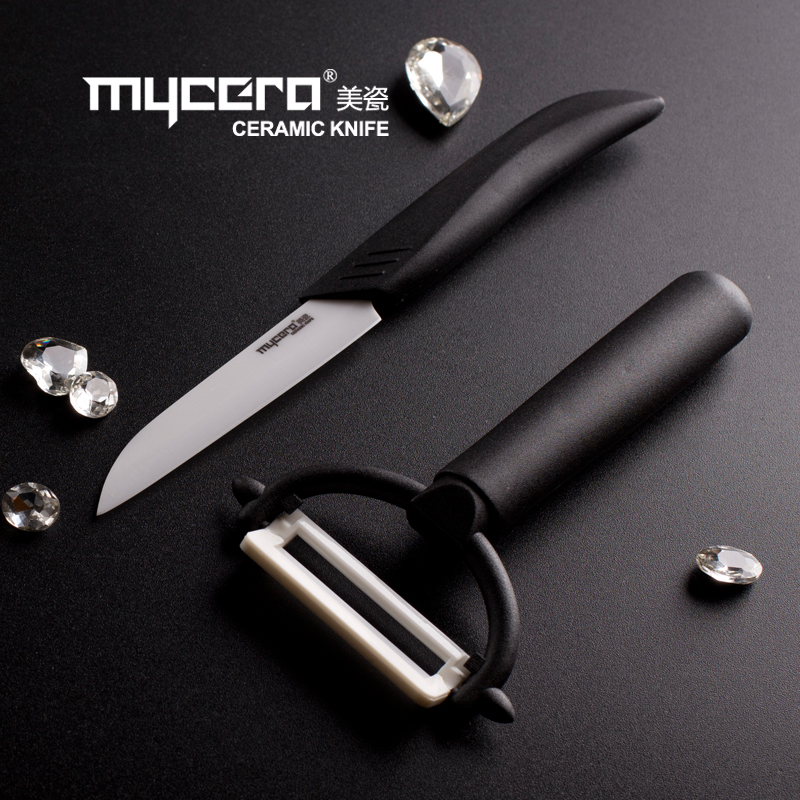 美瓷（MYCERA）陶瓷刀切水果刀具套装两件套（颜色随机） TA01  随机  