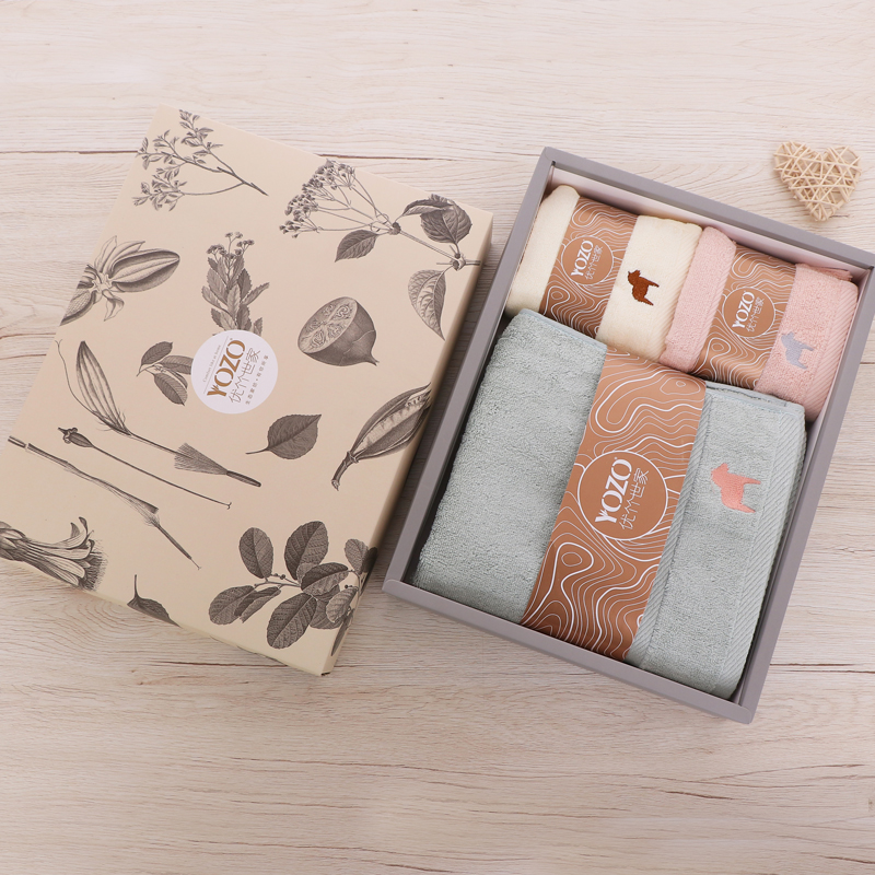 优竹世家  布莱迪-5  1浴巾2毛巾 竹纤维毛浴巾组合套装 套 粉色，绿色，蓝色，咖色，白色