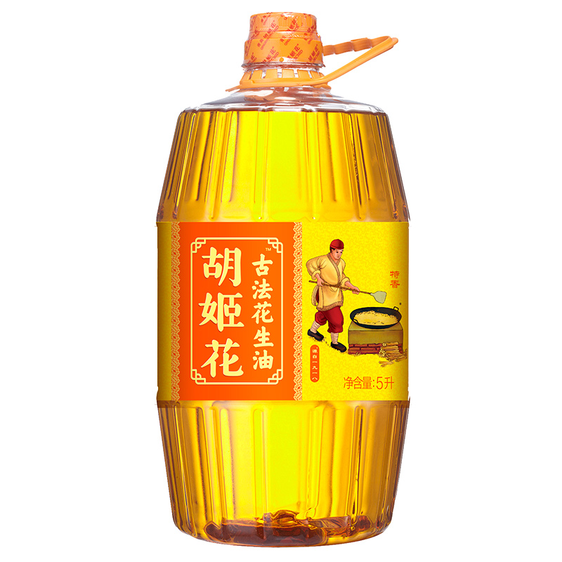 胡姬花古法花生油（原胡特香）5L（单位：桶） 无色