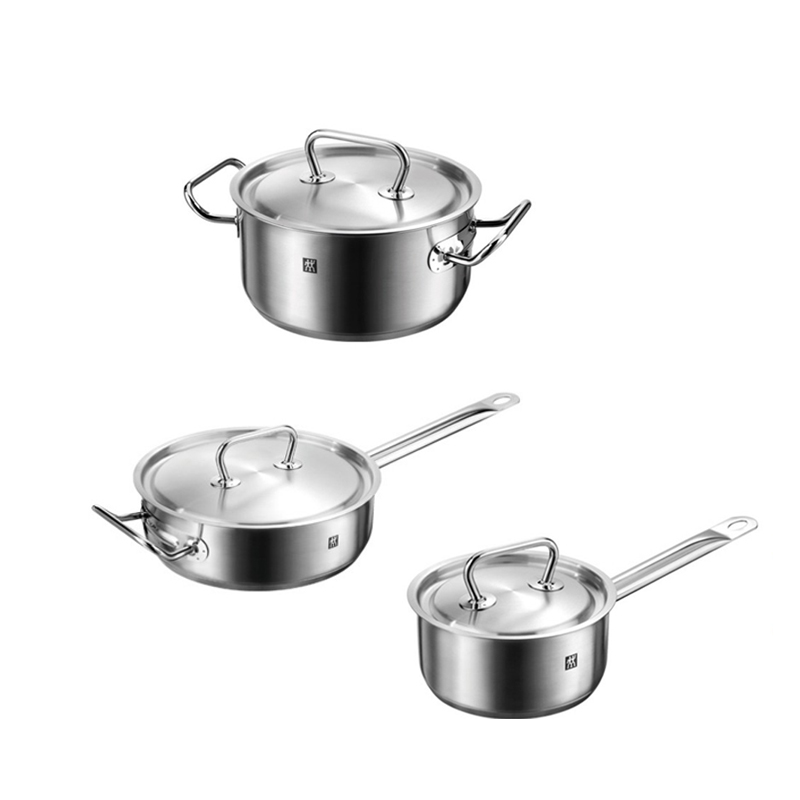 双立人ClassicII 锅具（24单+20浅+16浅）40920-018-982 不锈钢色 不锈钢色 不锈钢色