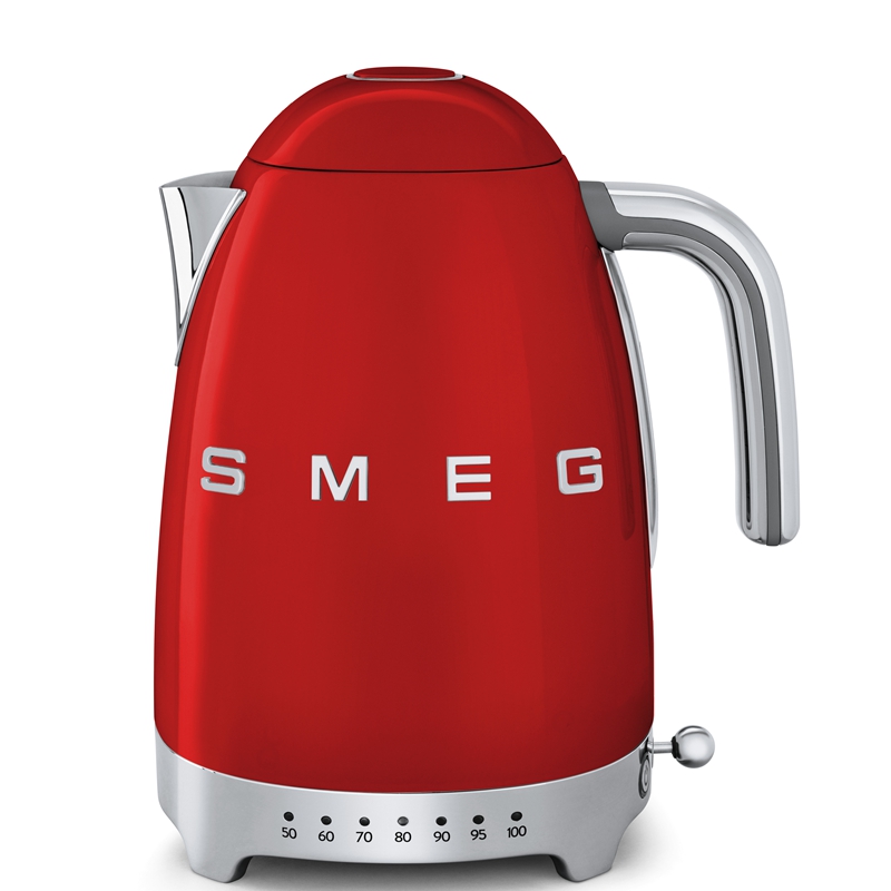 SMEG 斯麦格 意大利复古电水壶不锈钢1.7L 进口烧水壶保温 恒温电热水壶KLF04（单位：台） 红色