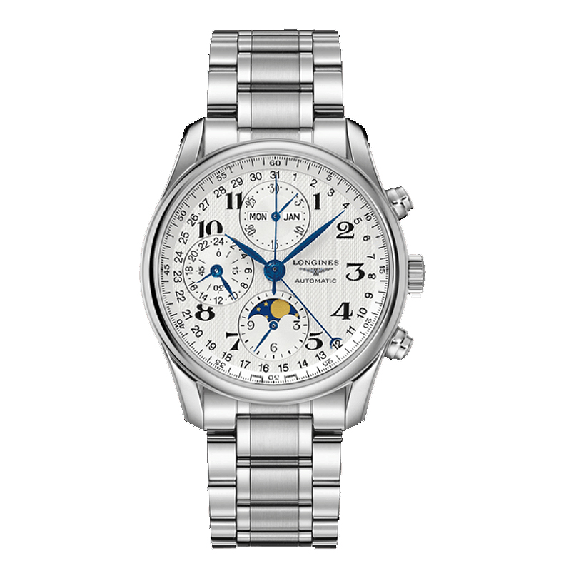 Longines浪琴 名匠系列月相手表钢带男表 L2.673.4.78.6（单位：块） 白色