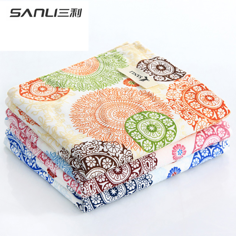 三利烟雨天青方面浴三件套礼盒装2053.8053.3053  橙色  