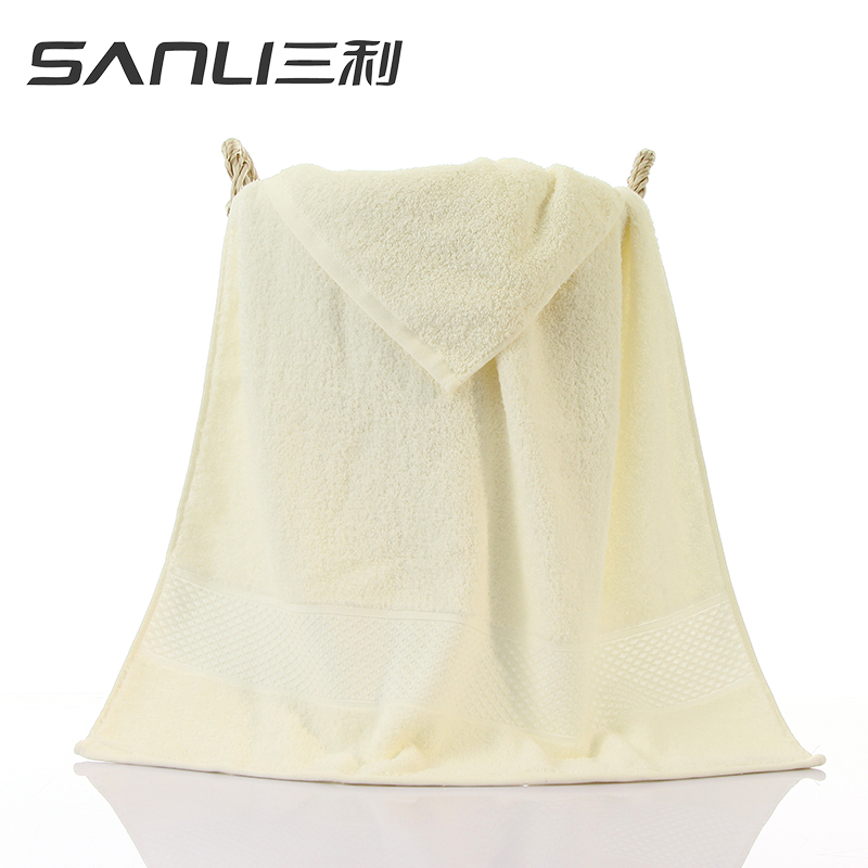 三利臻品长绒棉方面浴三件套礼盒装颜色随机毛巾G2038.G8038.G3038（单位：盒） 白色