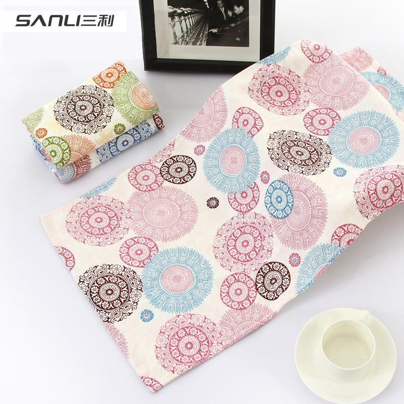 三利烟雨天青浴巾单条礼盒装3053  粉色  