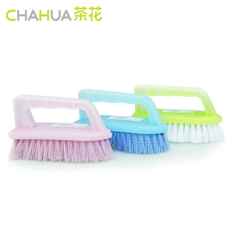 茶花连体洗衣刷（两份装）4406*2  蓝色/紫色/绿色  