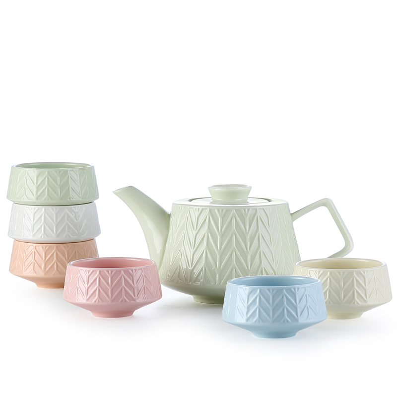 唯都 水悦芳华茶具一壶六杯  W-S17（单位：套）  图片色  