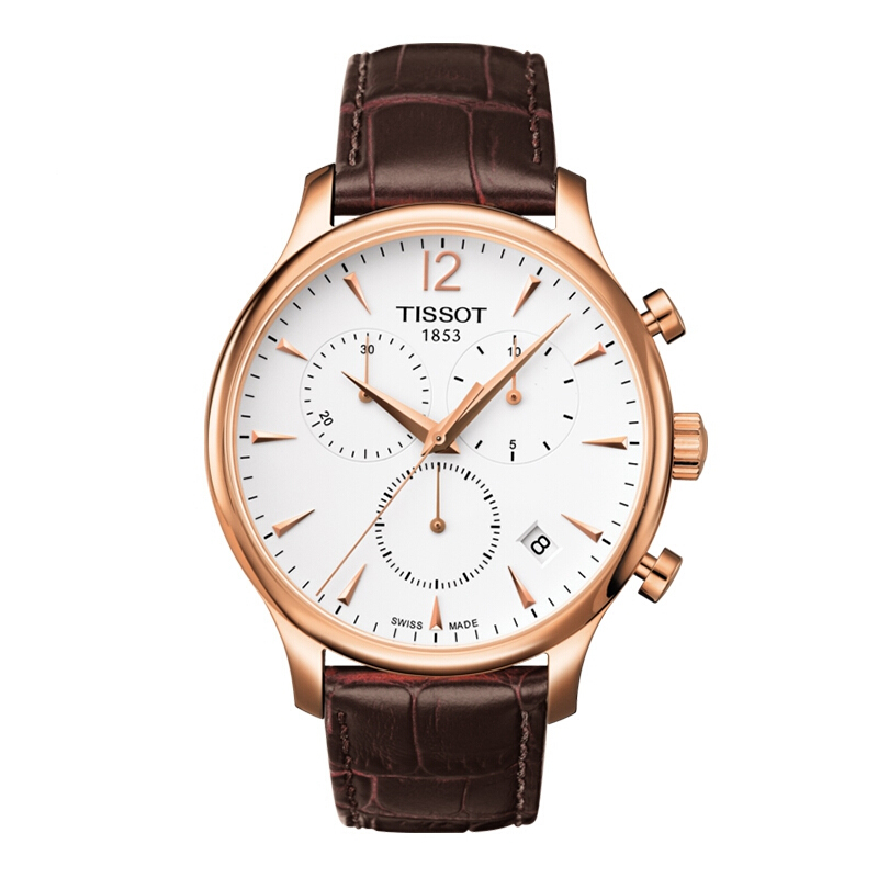 TISSOT天梭 俊雅系列石英手表皮带男表 T063.617.36.037.00（单位：只） 白色
