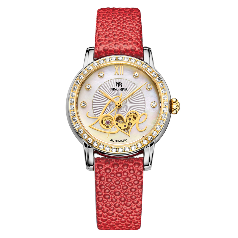 尼诺里拉 NINORIVA（机械表）镂空时尚贝壳面时尚名媛女表11016.622.03 金色 金色