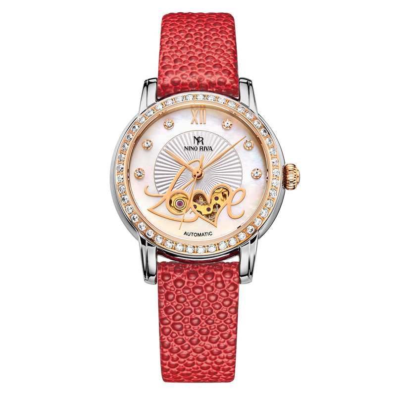 尼诺里拉 NINORIVA（机械表）镂空时尚贝壳面时尚名媛女表11016.622.04 玫瑰金 玫瑰金