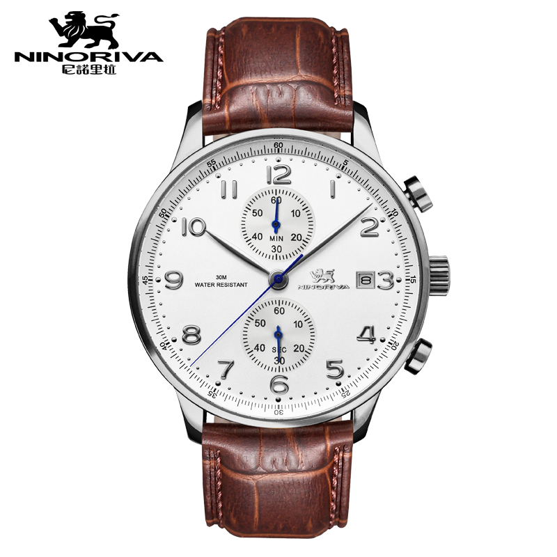 尼诺里拉 NINORIVA(石英表)多功能商务休闲石英男表51005.521.01 白色 白色