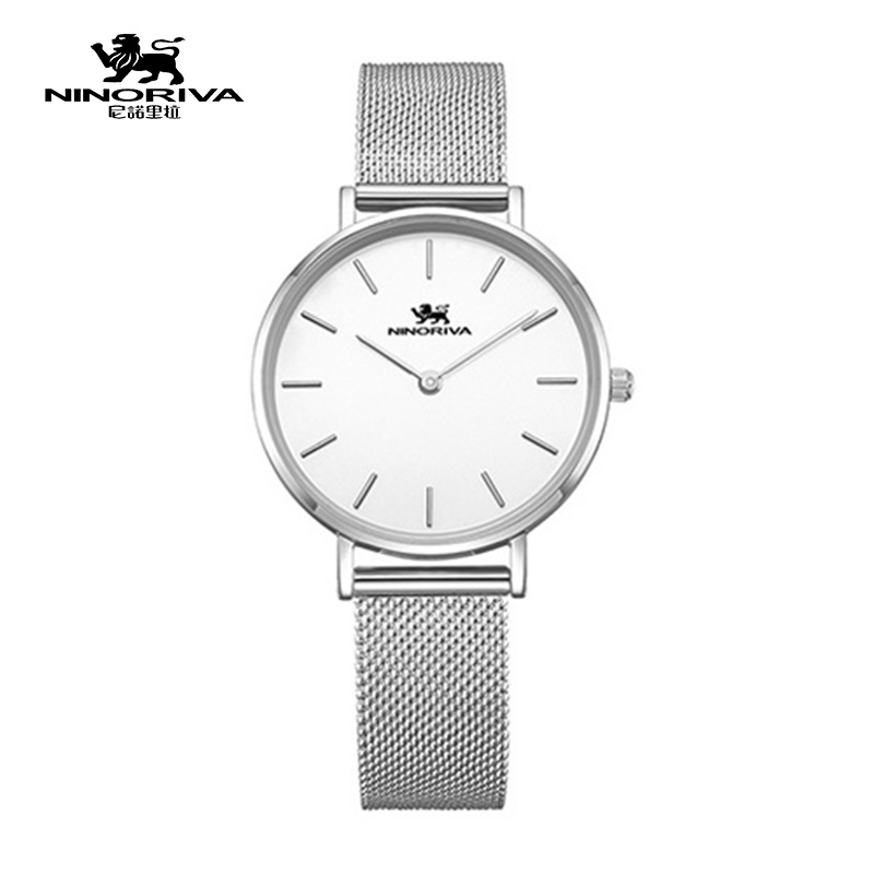 尼诺里拉 NINORIVA(石英表)简约系列商务女表11082 白色 白色